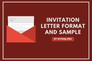 Invitation Letter Format and Sample