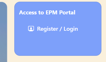JK EPM Register or Login option