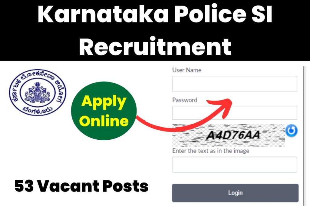 Karnataka Police SI Recruitment