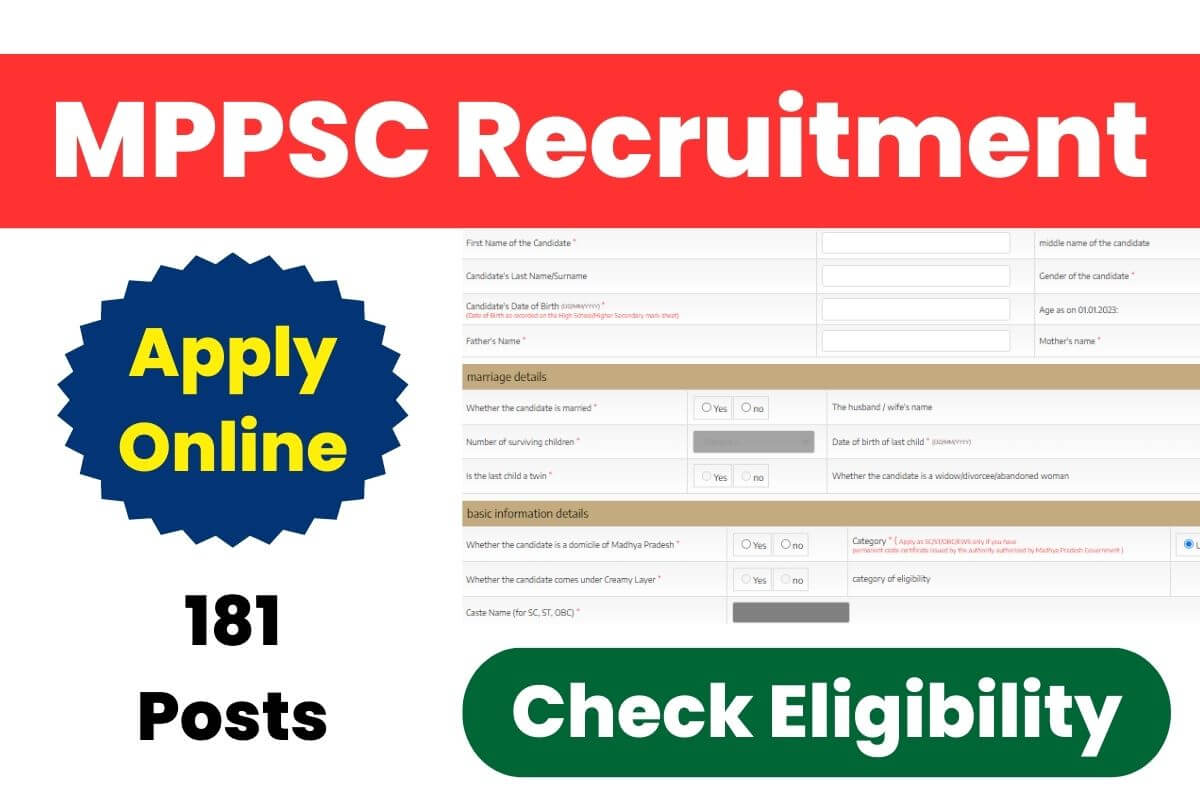 MPPSC Recruitment 2023 for Principal, Asst Director Posts, Apply Online
