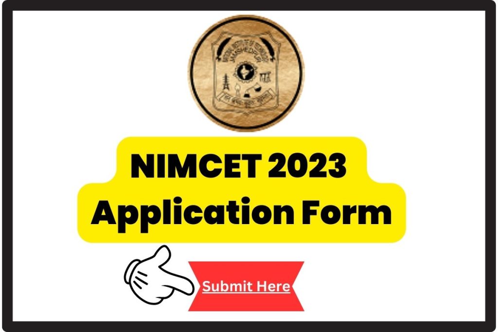NIMCET 2023 Application Form