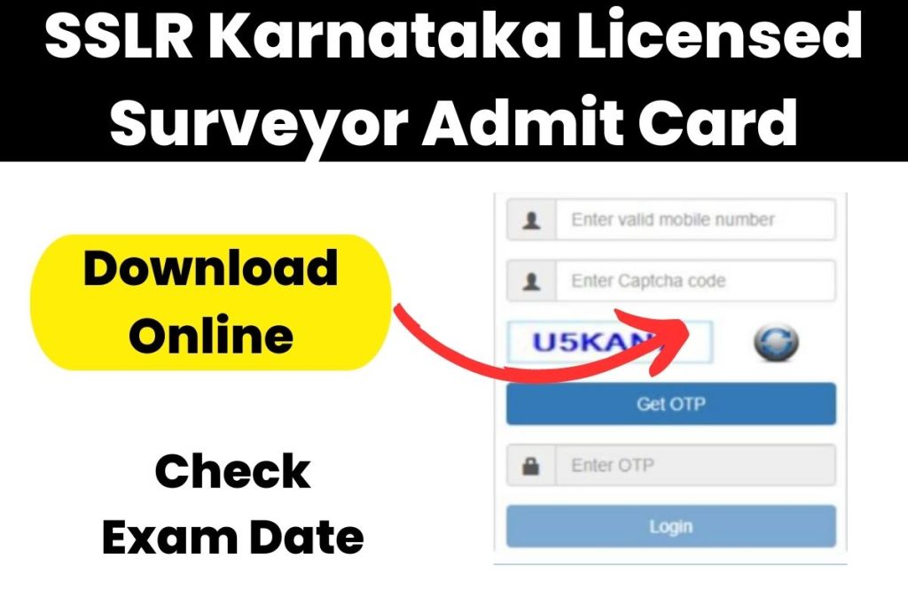 SSLR Karnataka Licensed Surveyor Admit Card