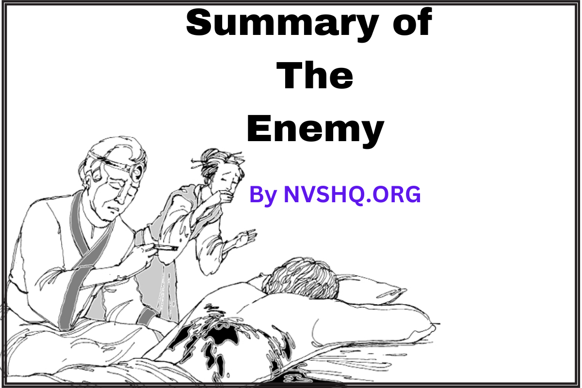 Class 12 English Vistas The Enemy Summary