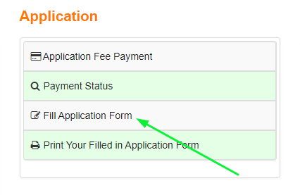 TS ICET Fill Application Form Option