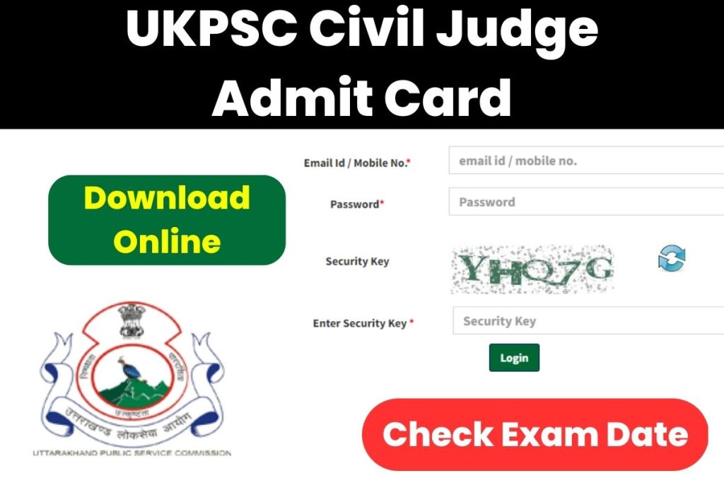 UKPSC Civil Judge Mains Admit Card