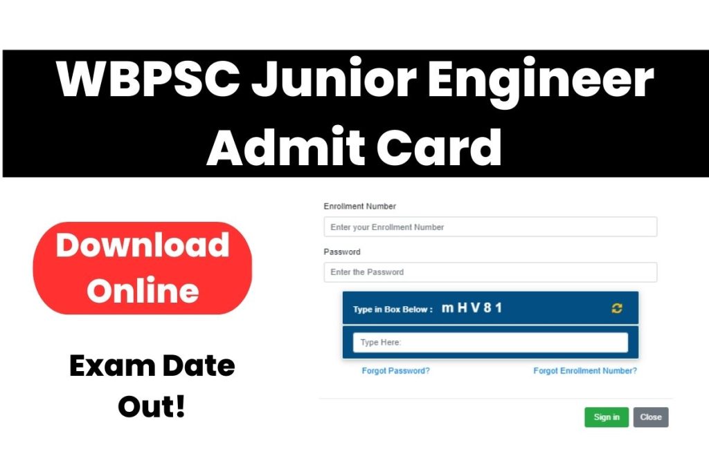 WBPSC Junior Engineer Admit Card
