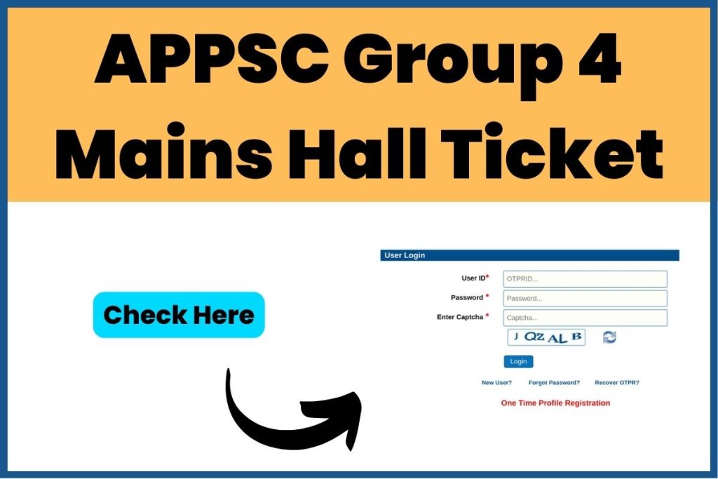 APPSC Group 4 Mains Hall Ticket 2023