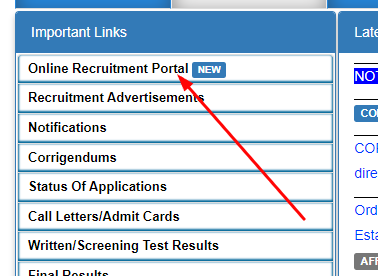 APSC Online Recruitment Portal