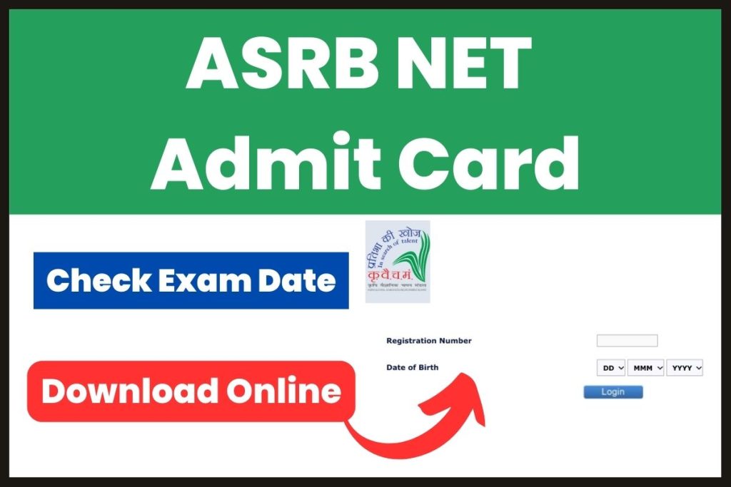 ASRB NET Admit Card 2023