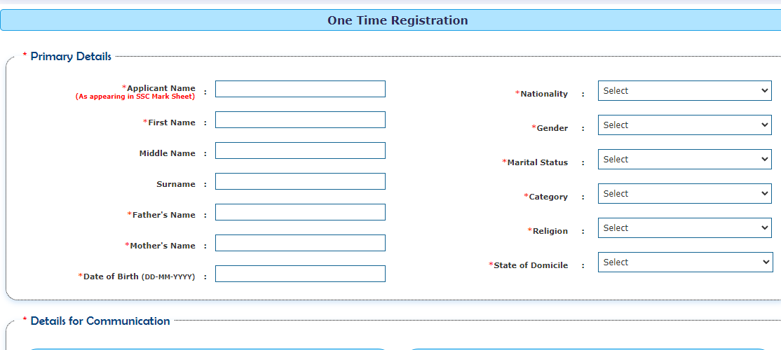 BARC Registration Form