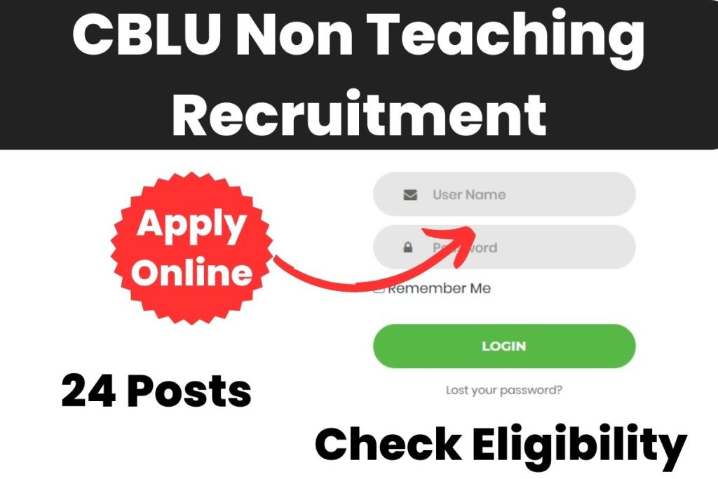 CBLU Non Teaching Recruitment