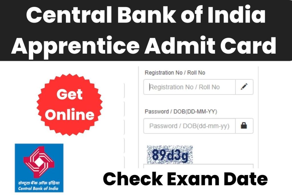 Central Bank of India Apprentice Admit Card