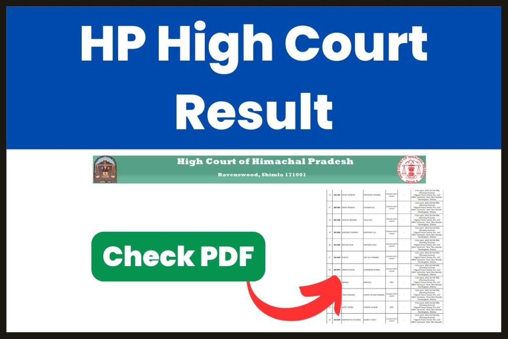 HP High Court Result 2023