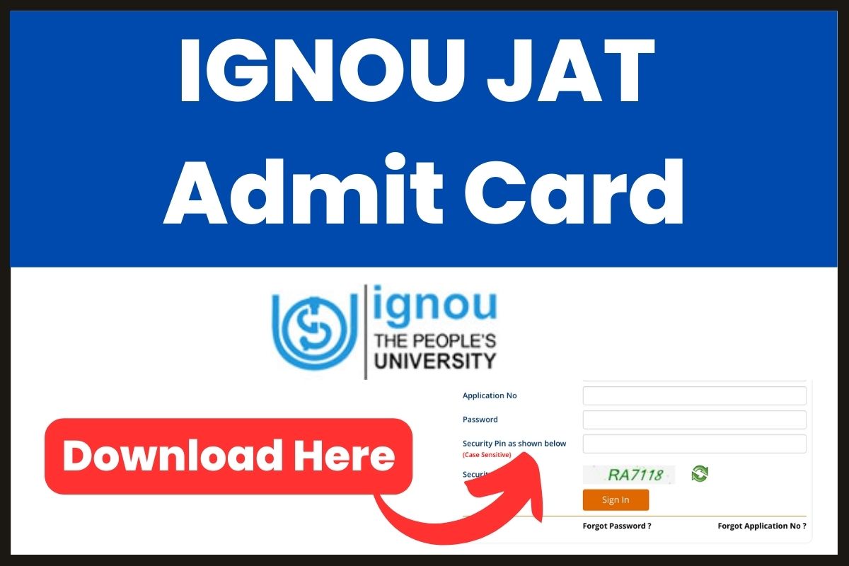 IGNOU JAT Admit Card 2024 Date; Exam Date & Pattern