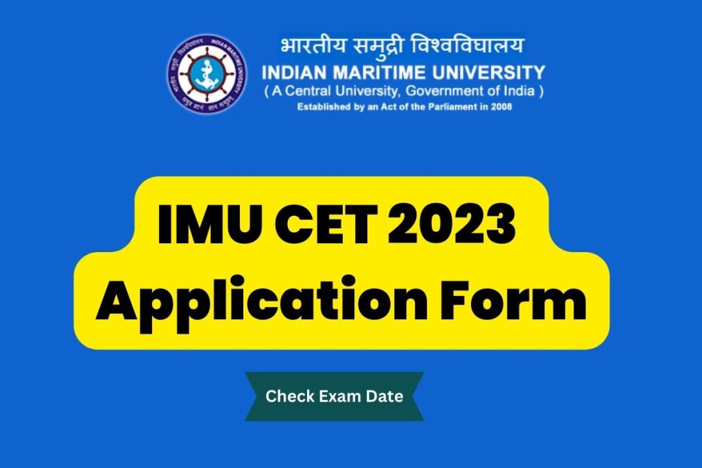 IMU CET 2023 Application Form