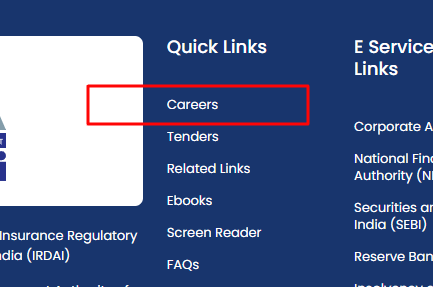 IRDAI Career Links