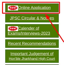 JPSC Online Application Section