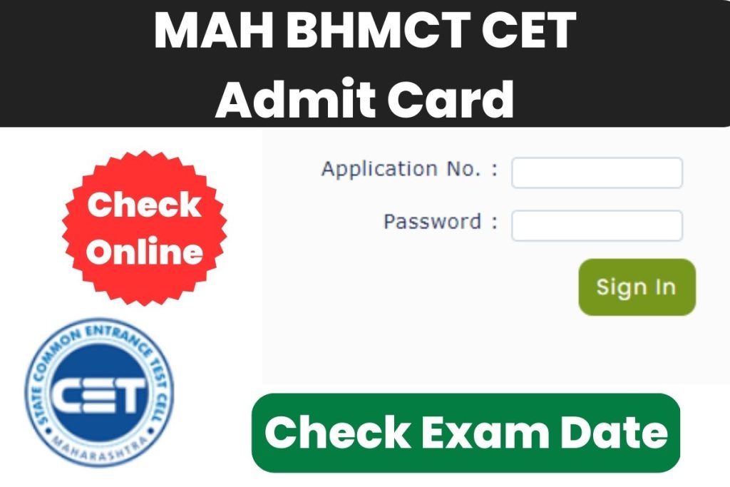 MAH BHMCT CET Admit Card