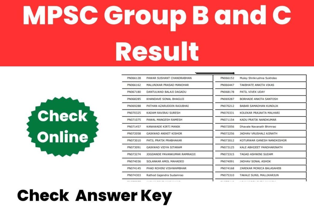 MPSC Group B and C Result