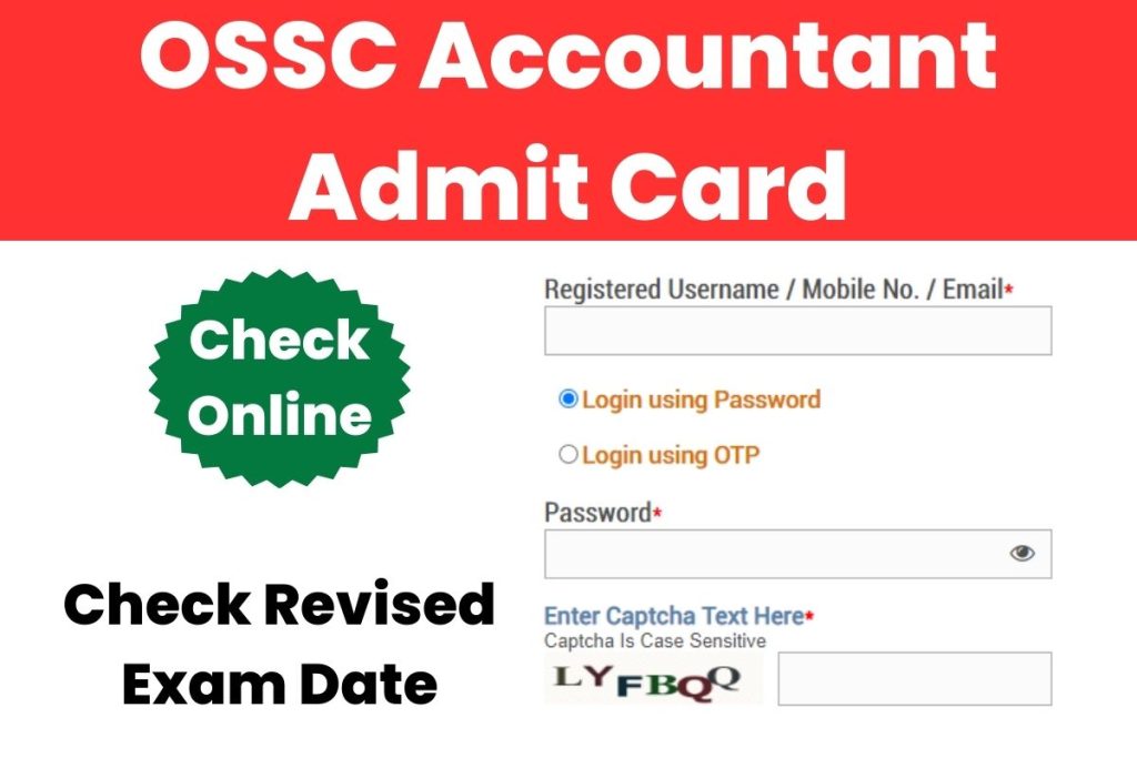 OSSC Accountant Admit Card