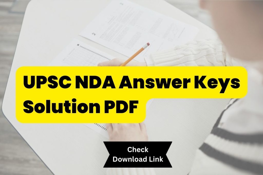 UPSC NDA Answer Keys