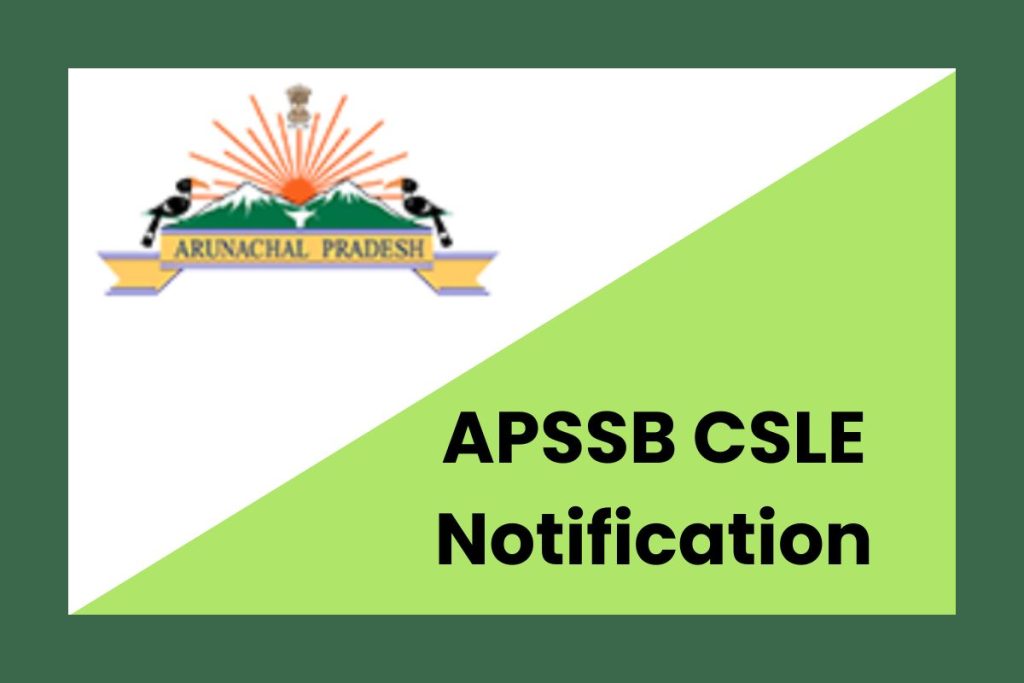 APSSB CSLE Notification