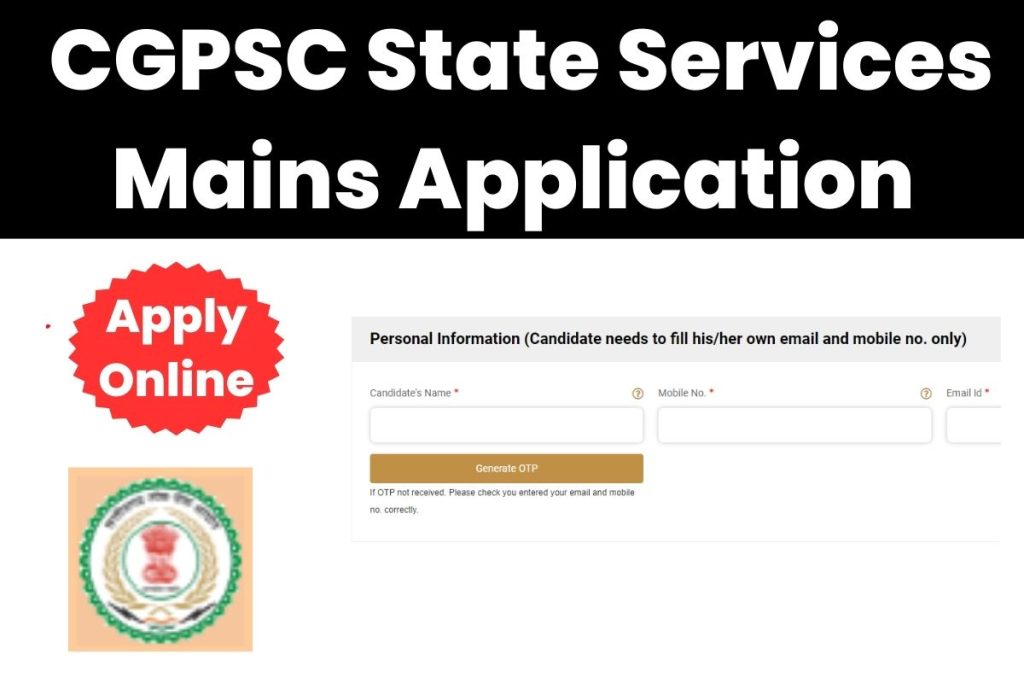 CGPSC State Services Mains Application