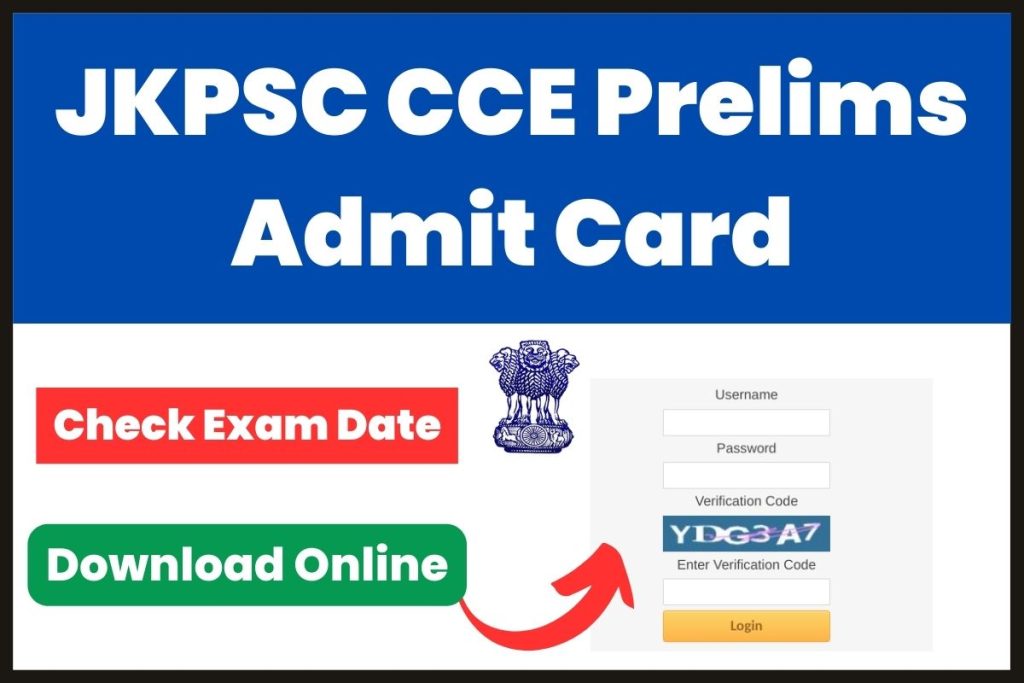 JKPSC CCE Prelims Admit Card 2023