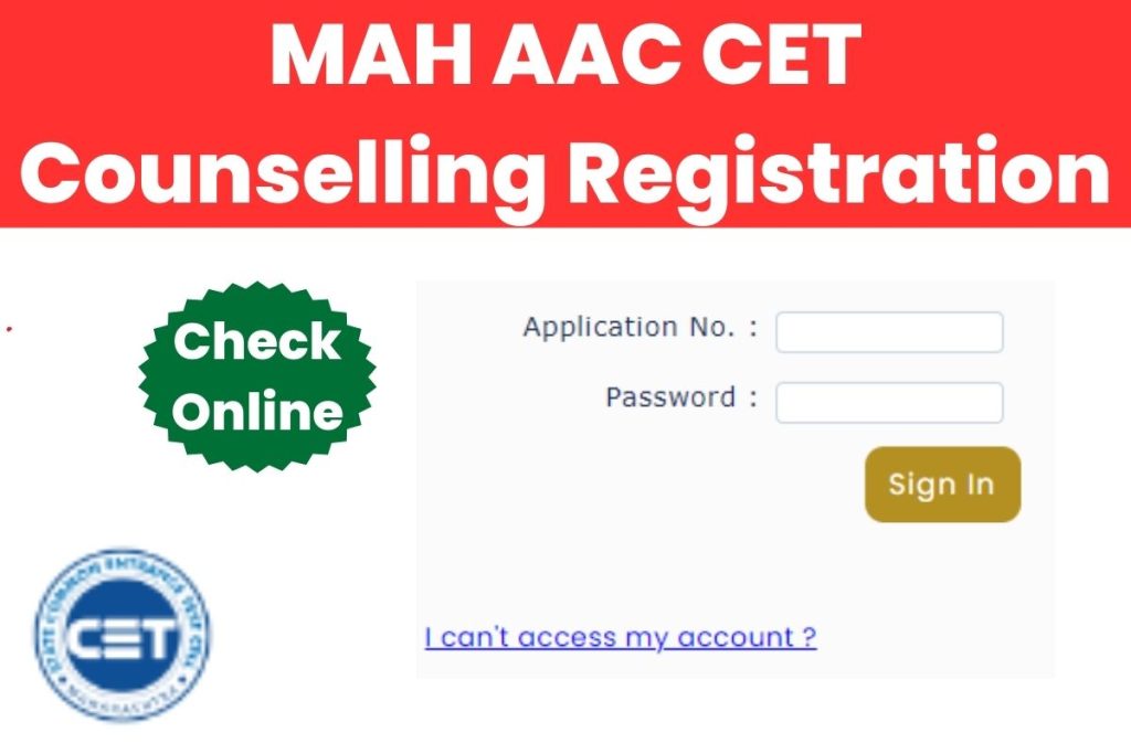 MAH AAC CET Counselling Registration