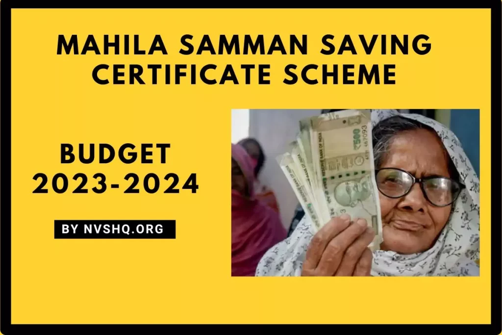 Mahila Samman Saving Certificate Scheme