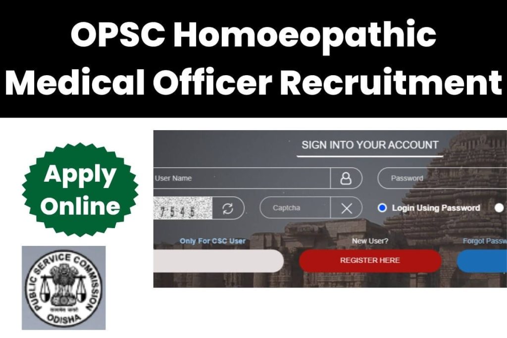 OPSC Homoeopathic Medical Officer Recruitment