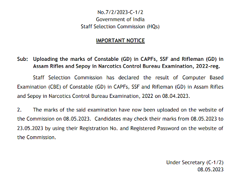 SSC-GD-Constabe-Marks-Notice