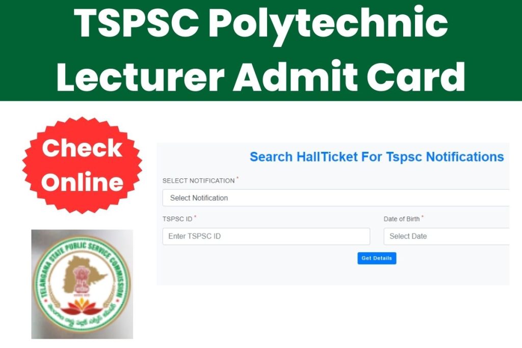 TSPSC Polytechnic Lecturer Admit Card