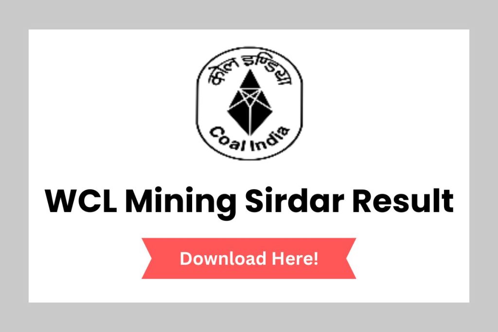 WCL Mining Sirdar Result