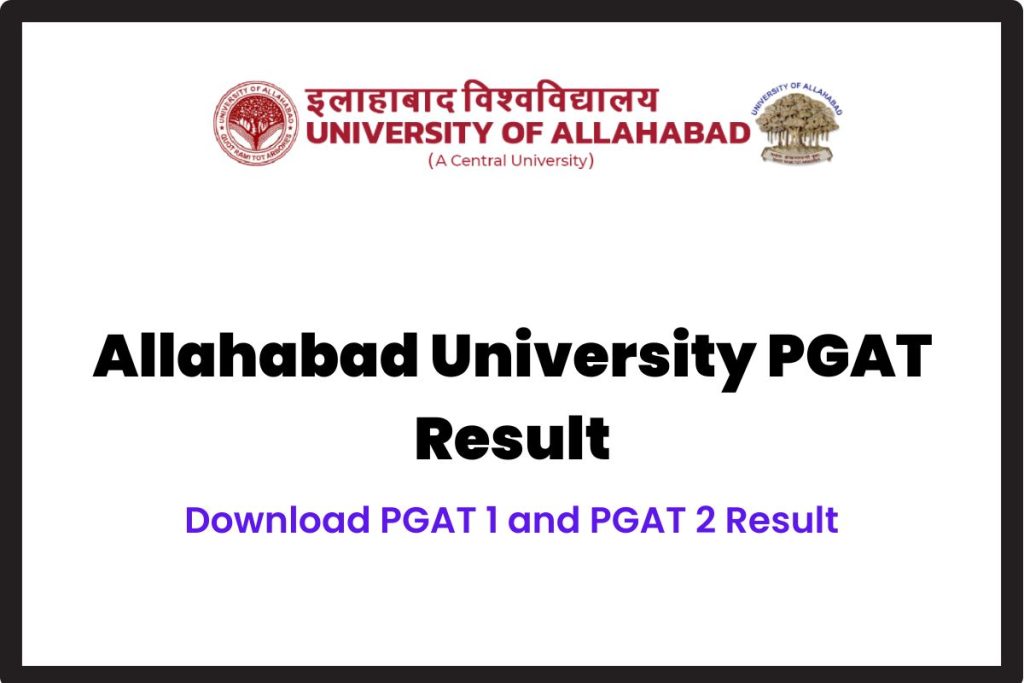 Allahabad University PGAT Result