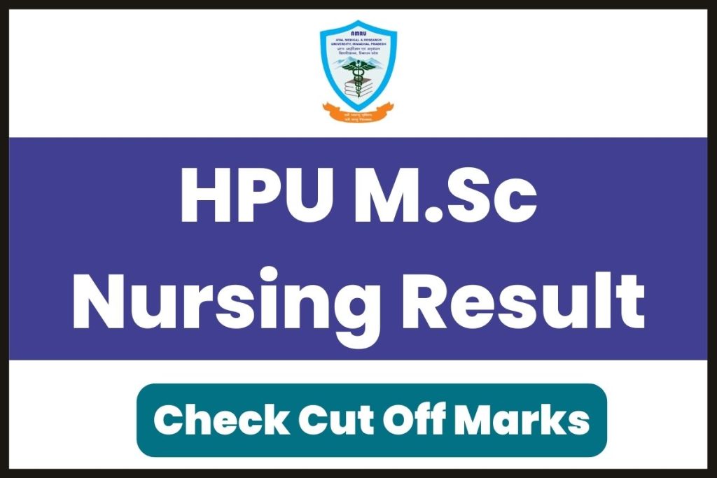 HPU M.Sc Nursing Result 2023