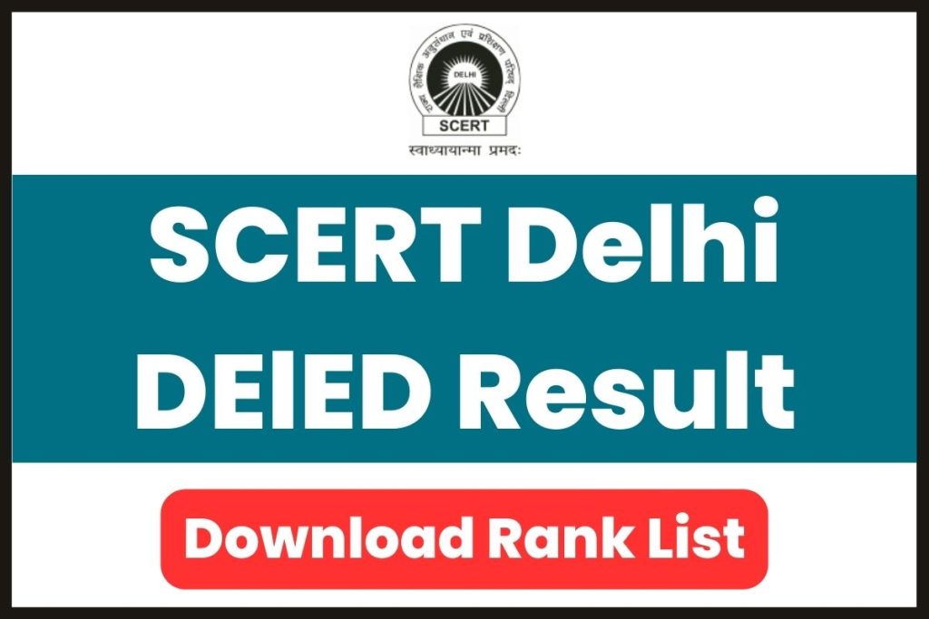SCERT Delhi DElED Result 2023