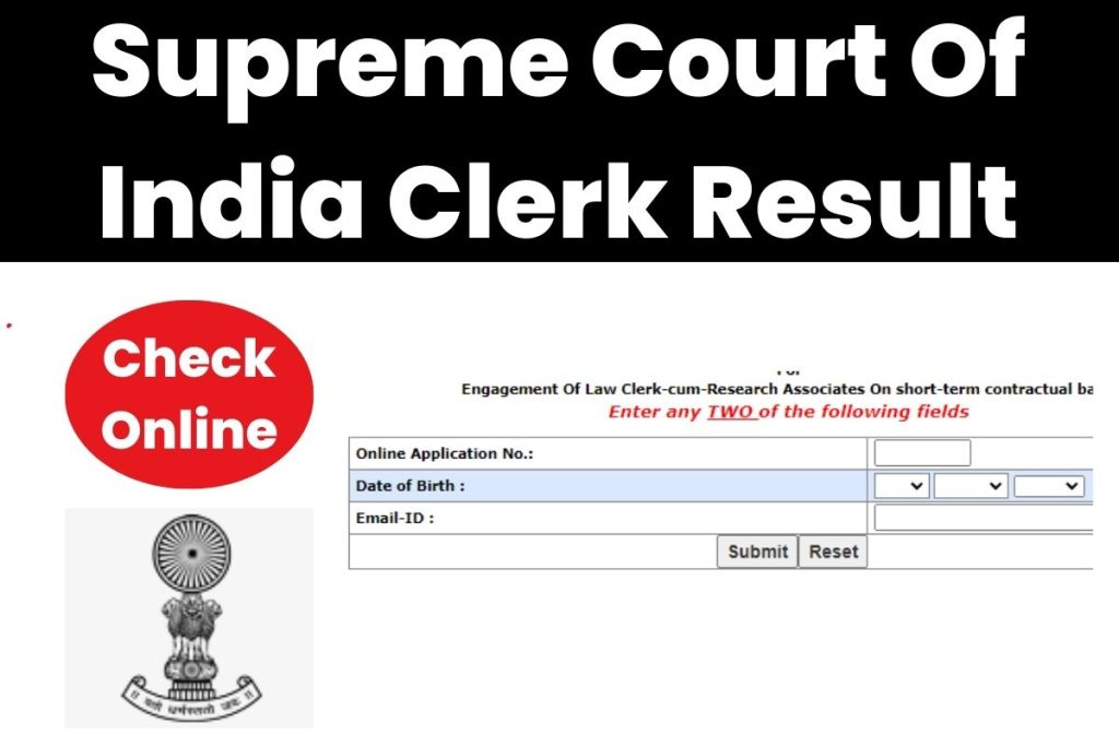 Supreme Court Of India Clerk Result