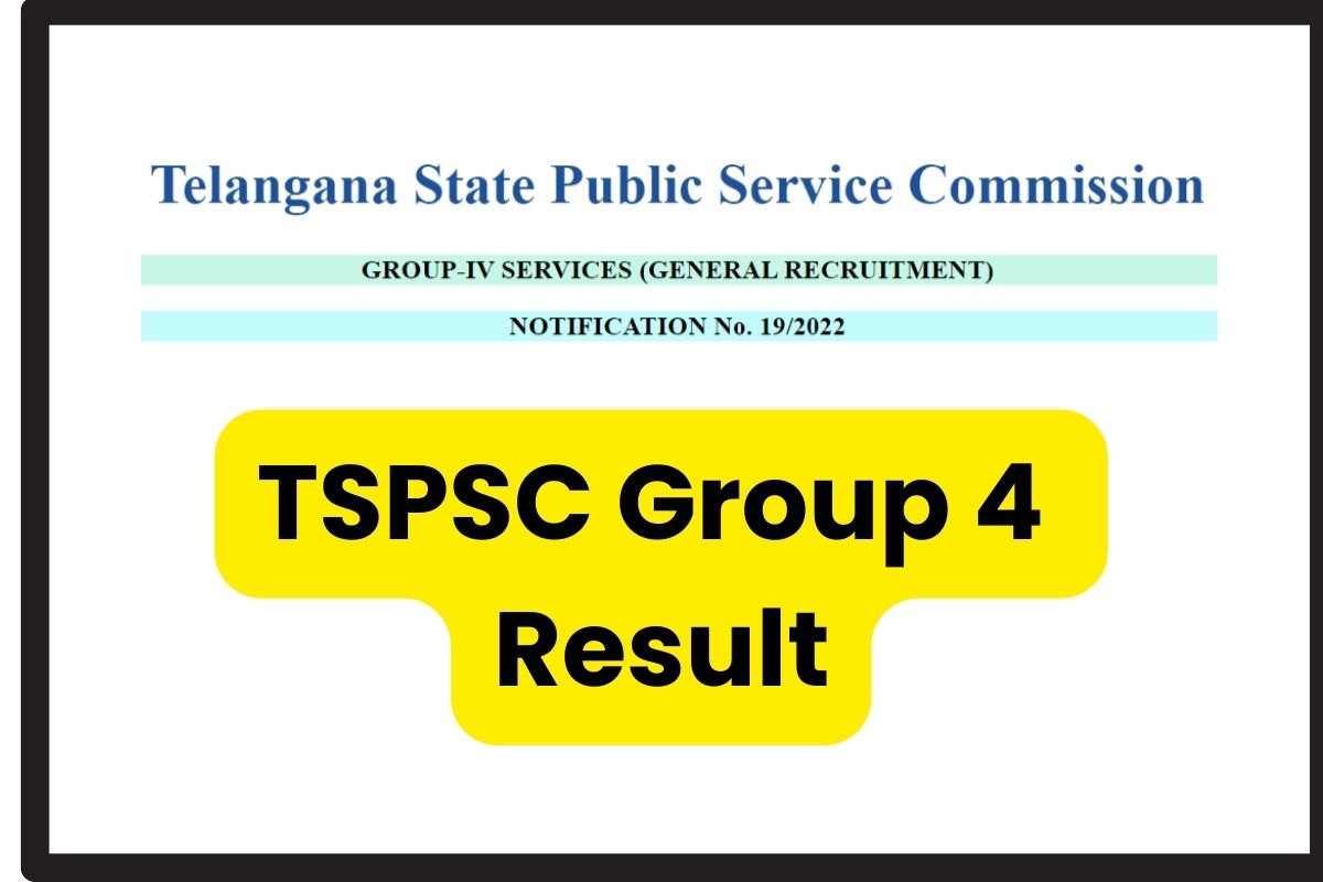 TSPSC Group 4 Result 2023 Answer Key Out, Merit List, Cut off Marks