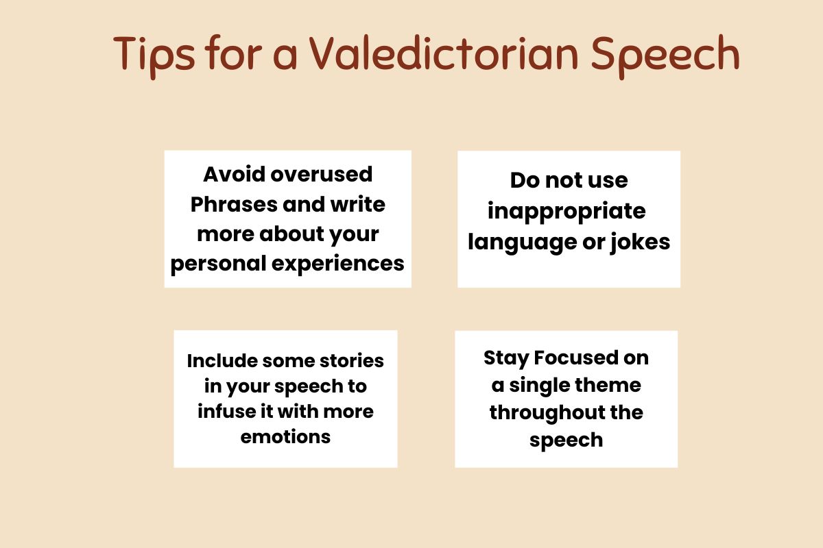 guidelines on how to write a valedictorian speech