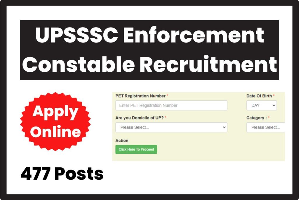 UPSSSC Enforcement Constable Recruitment