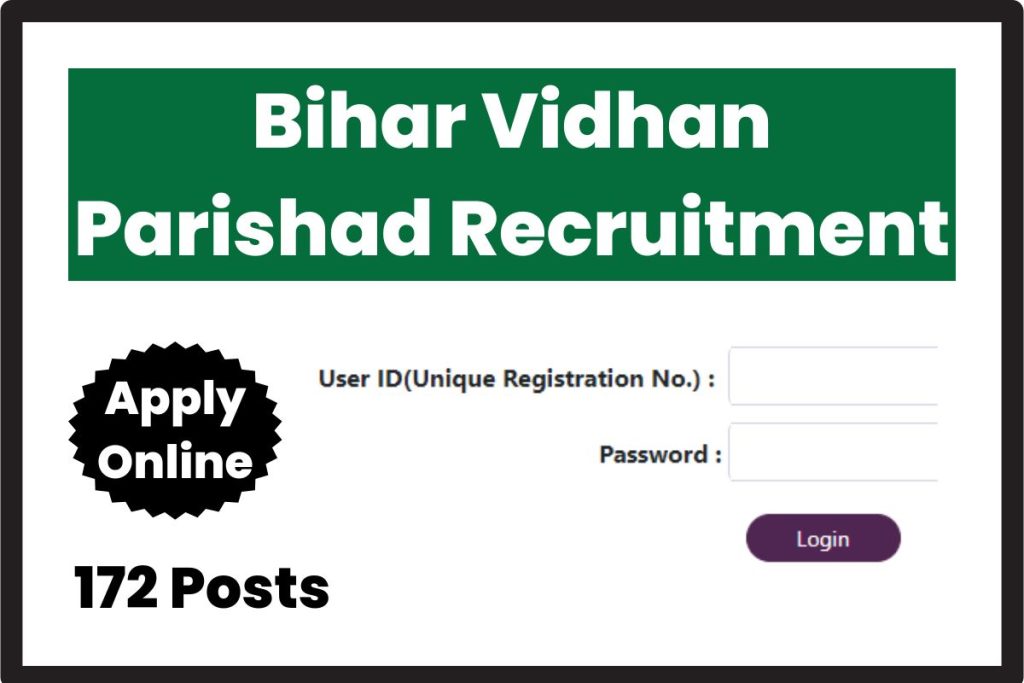 Bihar Vidhan Parishad Recruitment