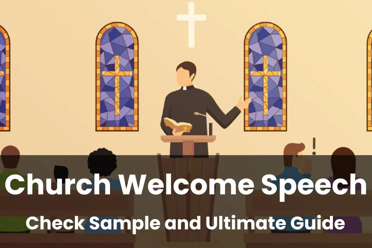 how to give welcome speech in church