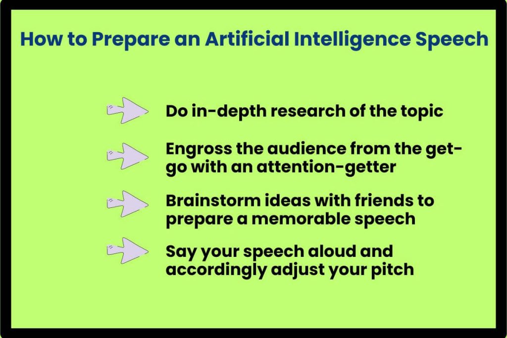How to Prepare an Artificial Intelligence Speech