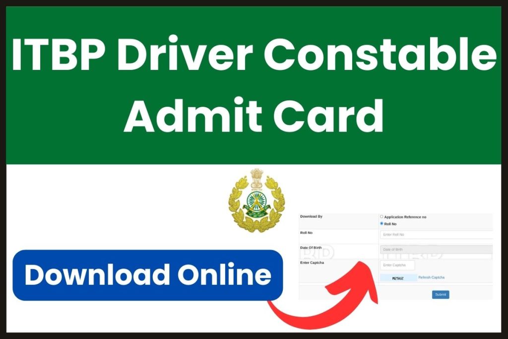 ITBP Driver Constable Admit Card 2023
