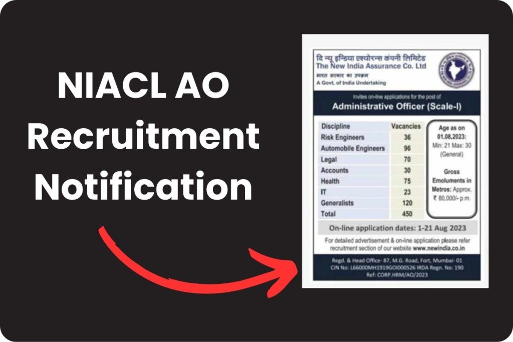 NIACL AO Recruitment Notification