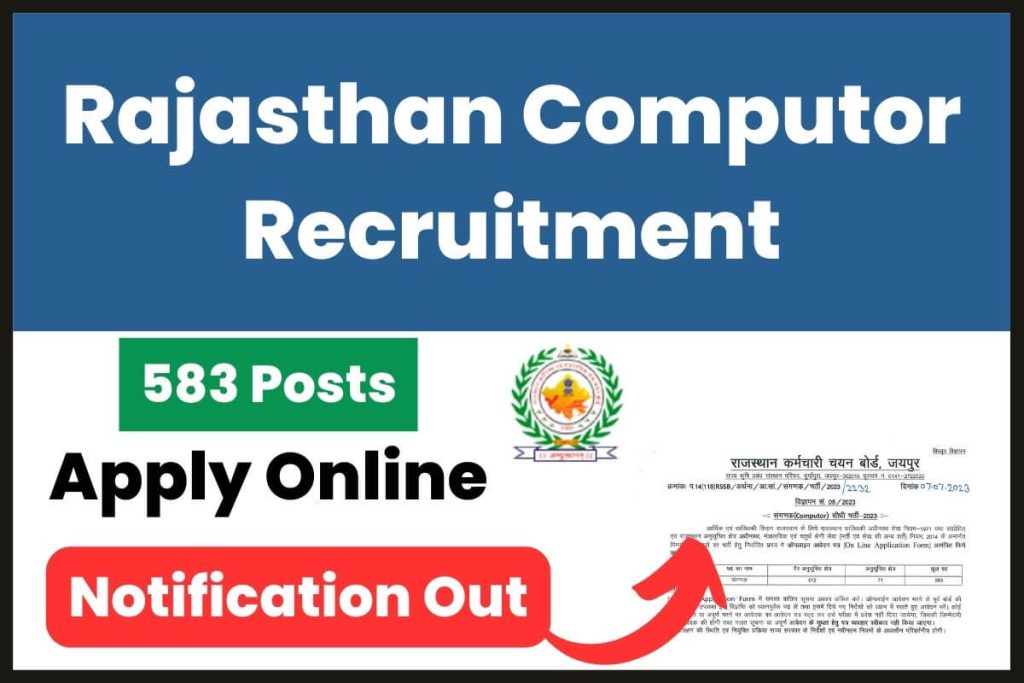 Rajasthan Computor Recruitment 2023