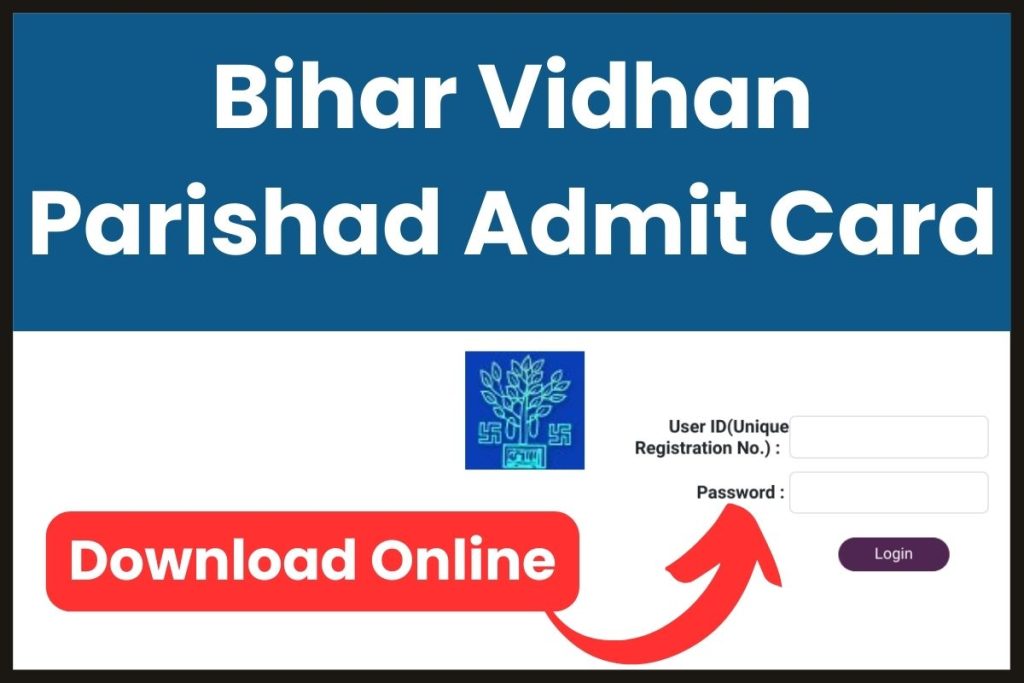 Bihar Vidhan Parishad Admit Card 2023