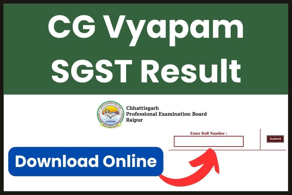 CG Vyapam SGST Result 2023