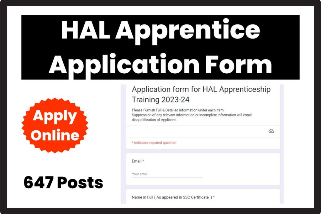 HAL Apprentice Application Form